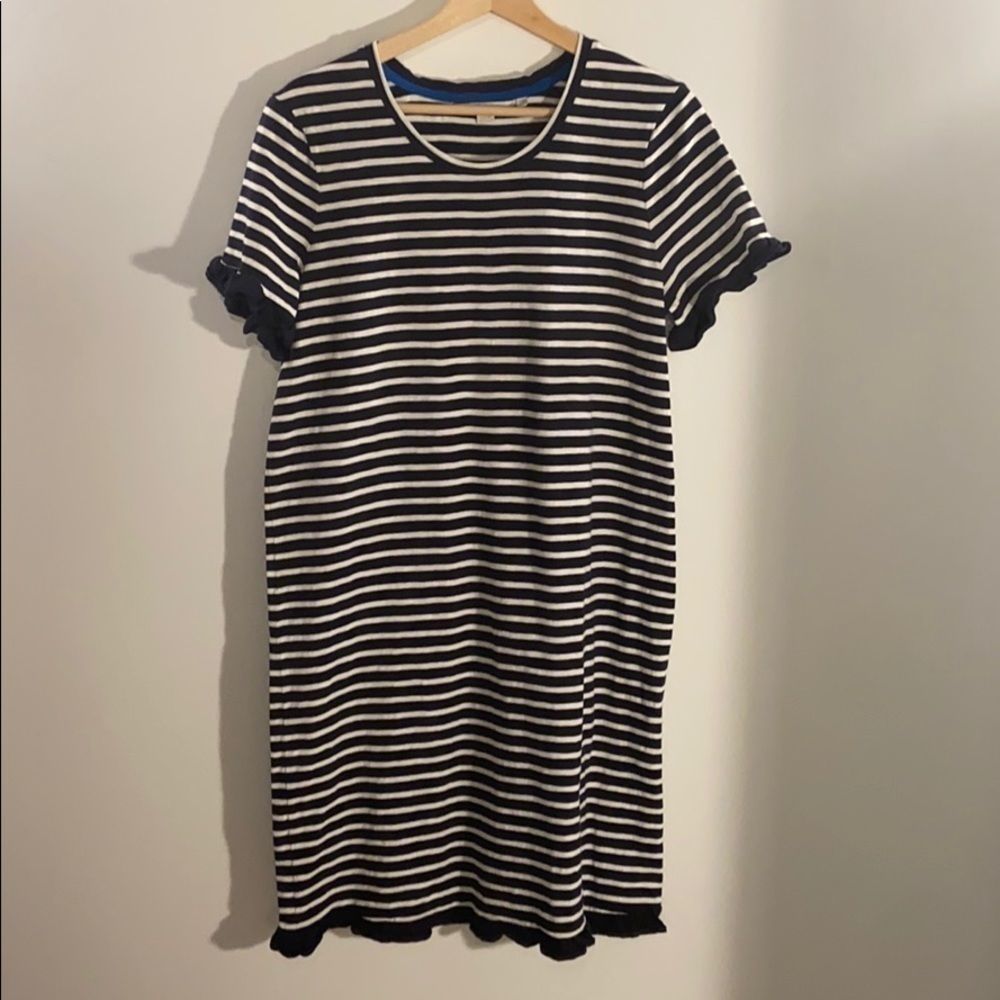 Boden Emily Striped Dress with Ruffle Hem - Picture 2 of 9